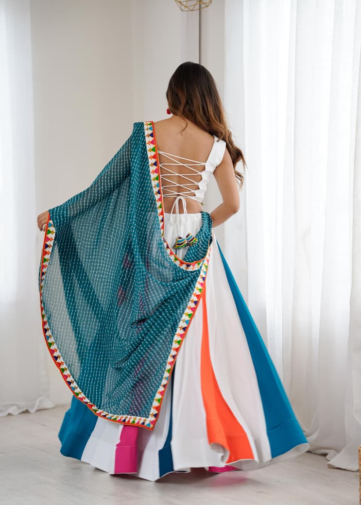 Designer Lehenga Choli with Digital Print Dupatta for Navratri 2025