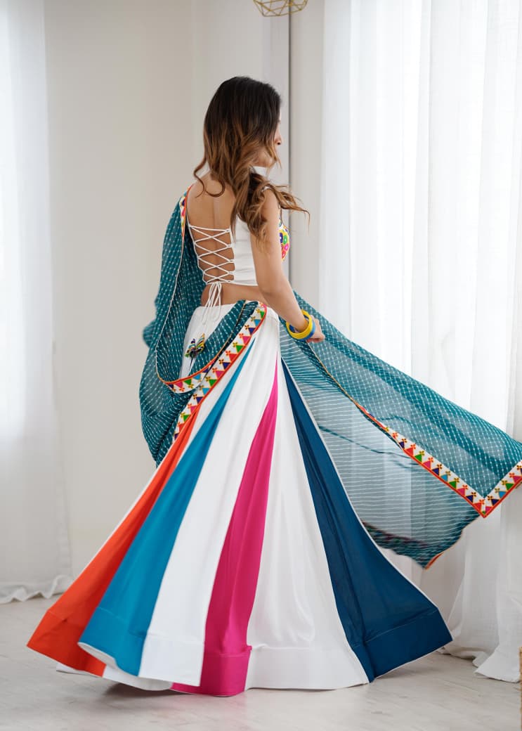 Rayon Lehenga Choli with Kodi Work and Fancy Lace Dupatta