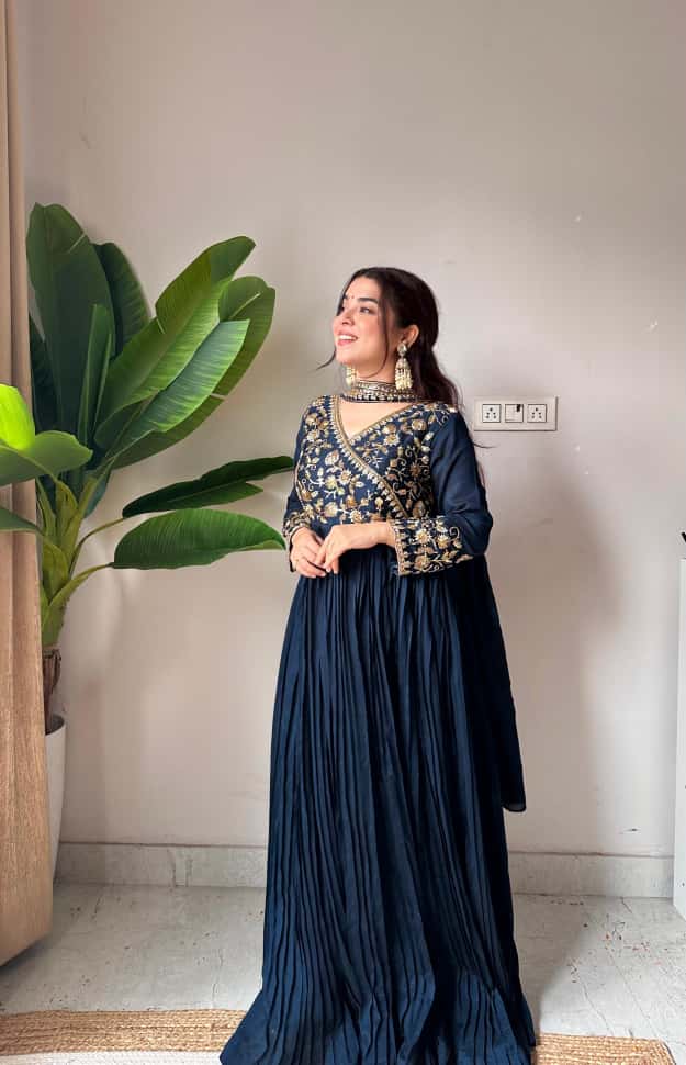 Gulnaar Vichitra Embroidery Dress for Navratri 2025