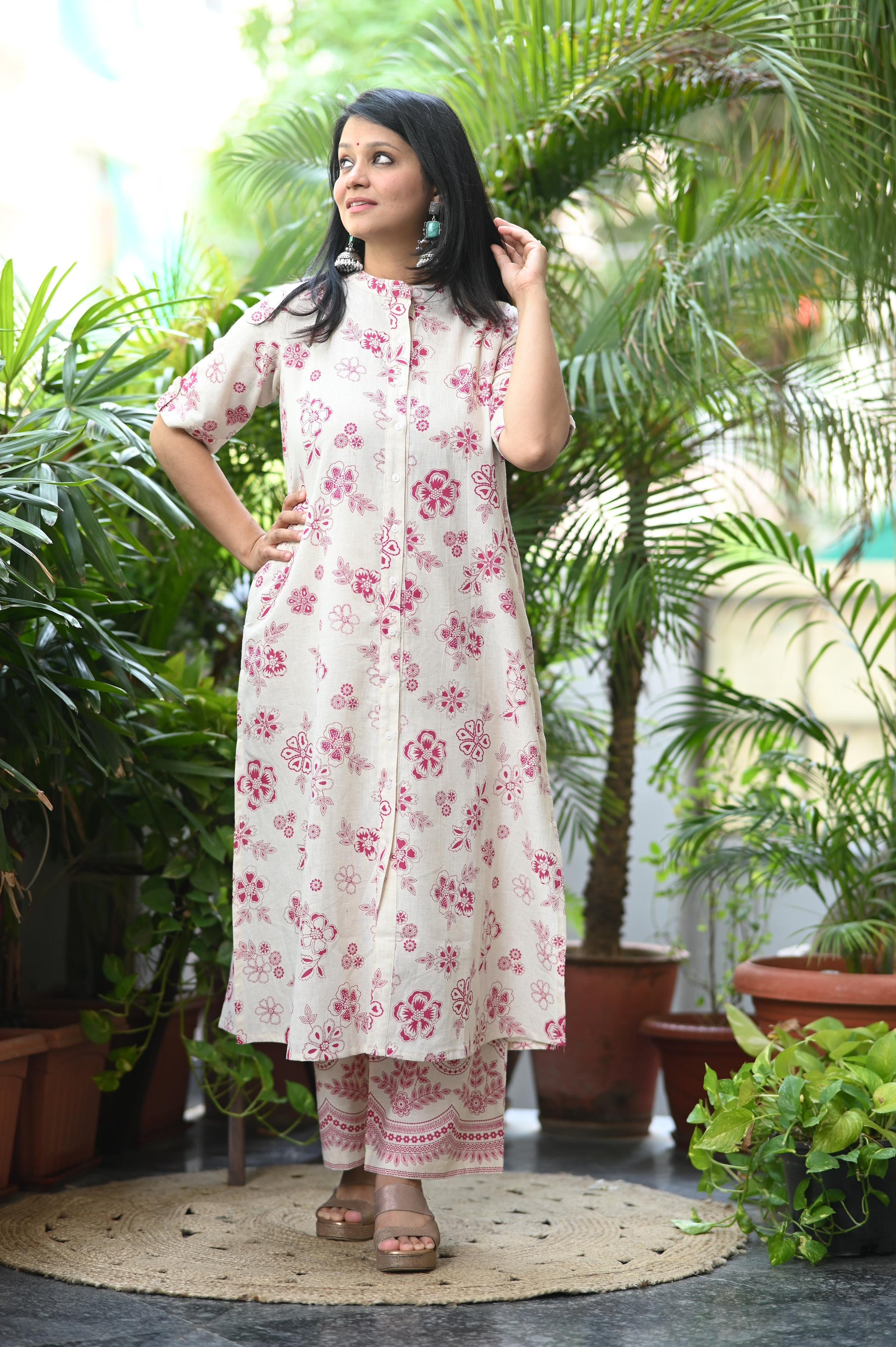 Breathable Cotton Kurta Set for Women – Office & Festive Wear