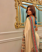 Sudha Japan Satin Digital Print Saree with Matching Blouse – Trendraani