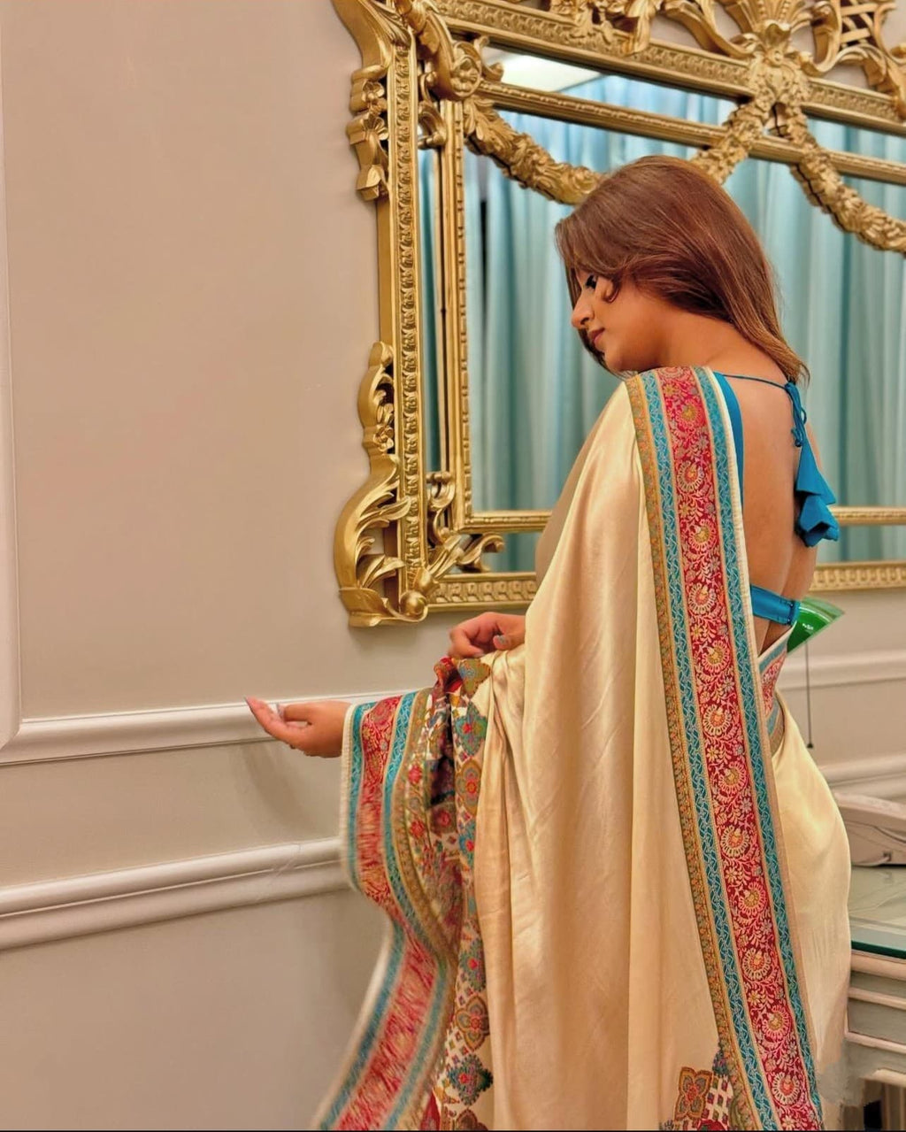 Original Japan Satin Saree for Festive & Wedding Wear – Glossy Finish