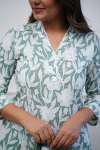 Elegant Festive Wear Kurta Set in Green