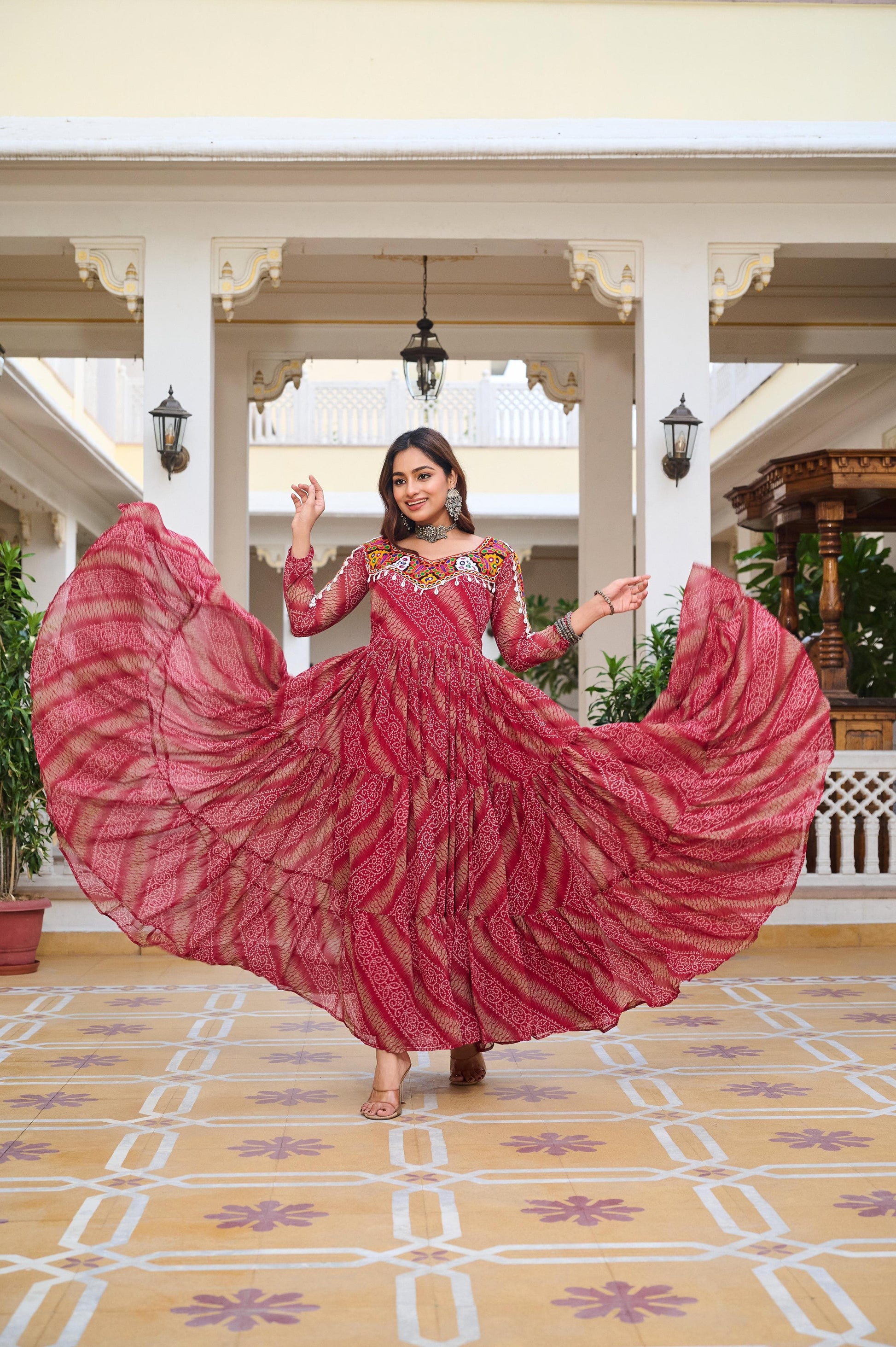 Festival Gown for Women – Gamathi Embroidery and Codi Lace