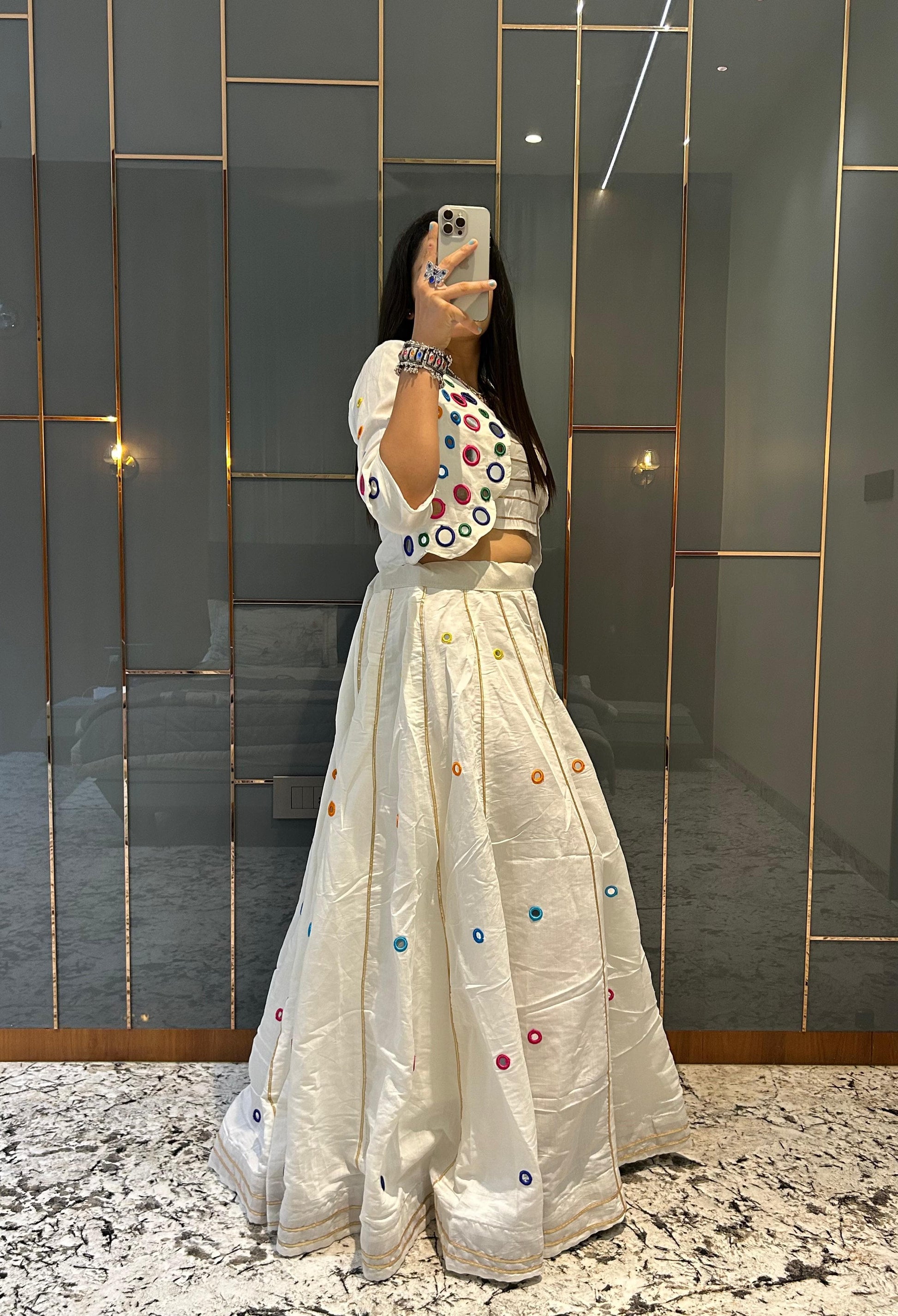8 Meter Flair Lehenga with Shrug and Stitched Blouse – Festive Wear 2025