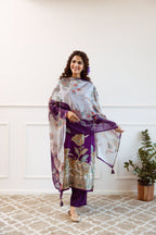 Women’s Ethnic Wear – KitKat Silk Kurta Pant Dupatta Set
