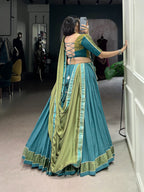 Garba Special Lehenga Choli with Lace and Chiffon Dupatta