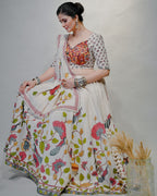 6 Meter Flair Lehenga for Garba with Gamathi Embroidery