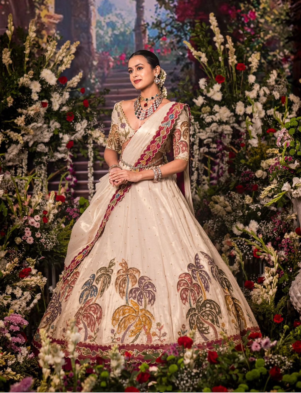 Designer Embroidered Lehenga Choli with Dupatta – Trendraani