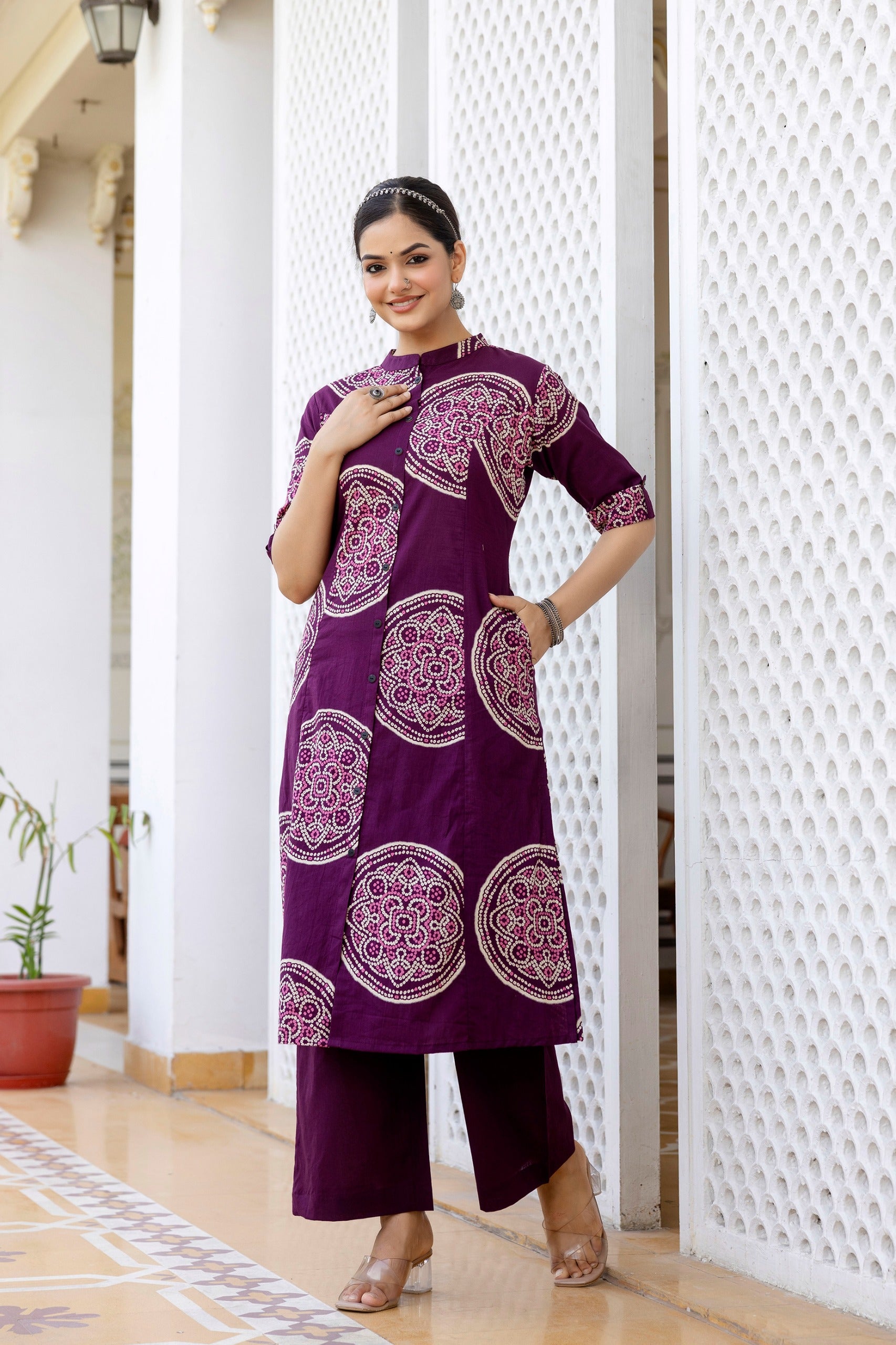 Satya Paul Style Abstract Bandej Co-ord Set for Women – Trendraani