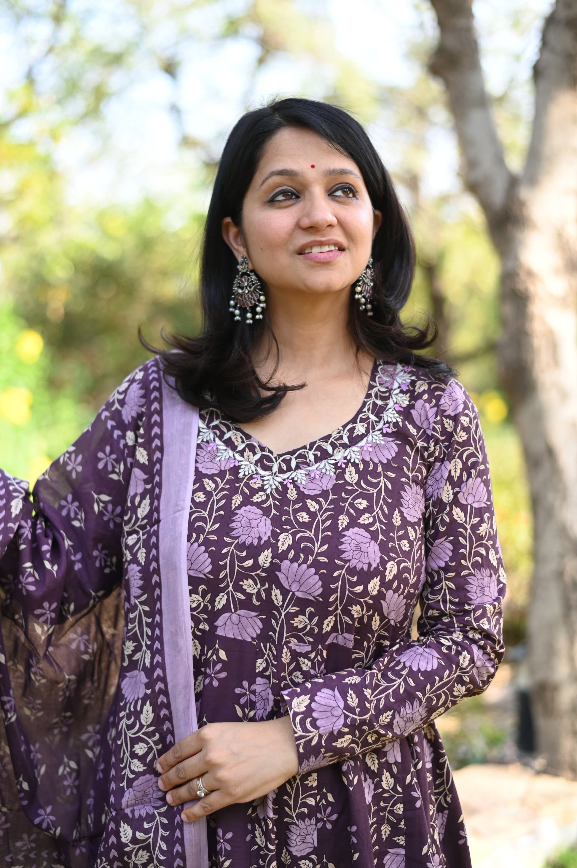 Mul Cotton Dupatta Anarkali Dress for Women – Trendraani