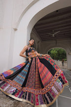 Festive Georgette Lehenga with Embellished Gamthi Work – Navratri 2025 Collection