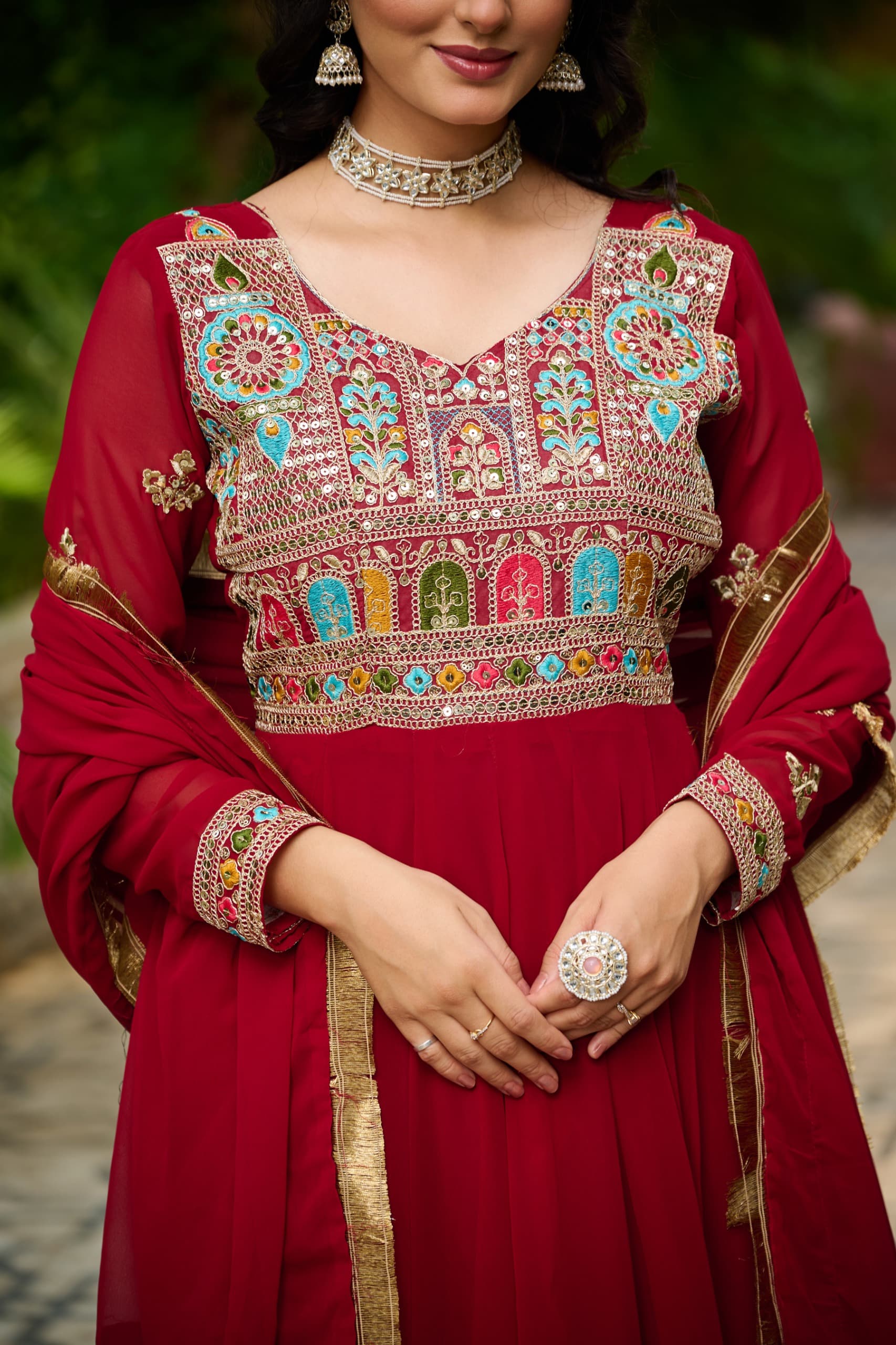 Designer Sequin Gown for Festivals and Weddings