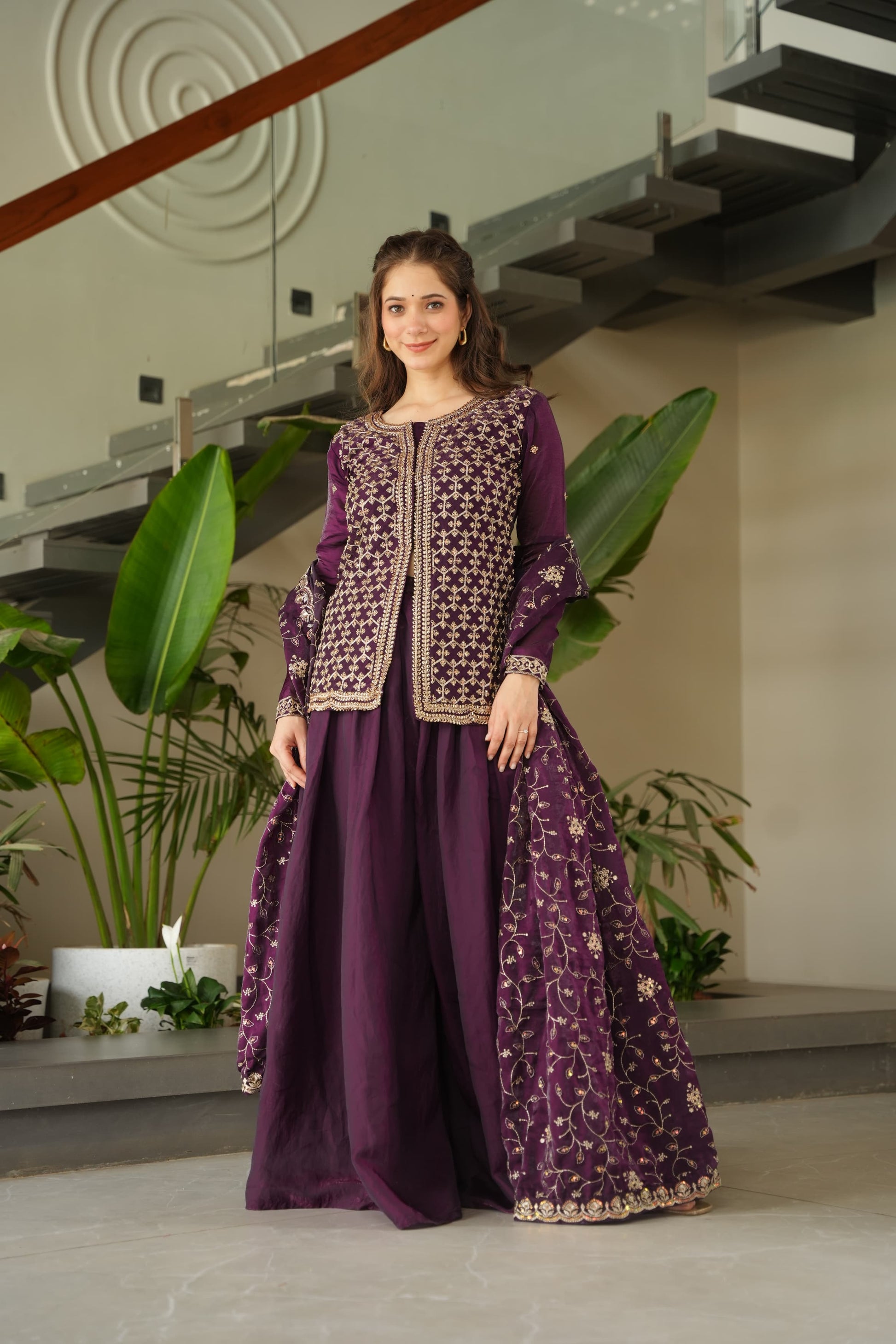 Premium Readymade Kurti and Sharara Set in Fendy Fabric – Rakhi Special Outfit