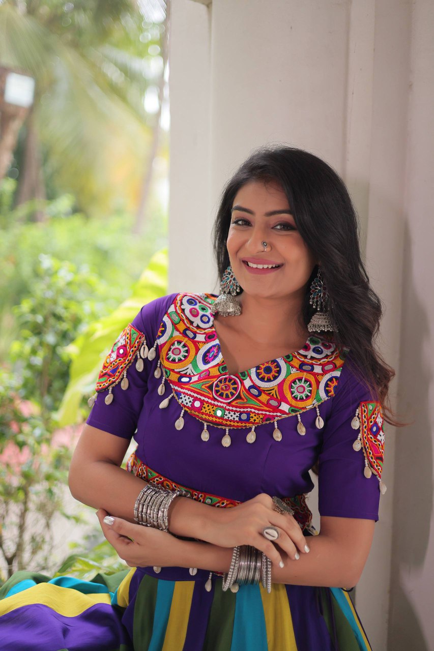 Festive Wear Gamthi Embroidered Navratri Lehenga Choli – Trend raani