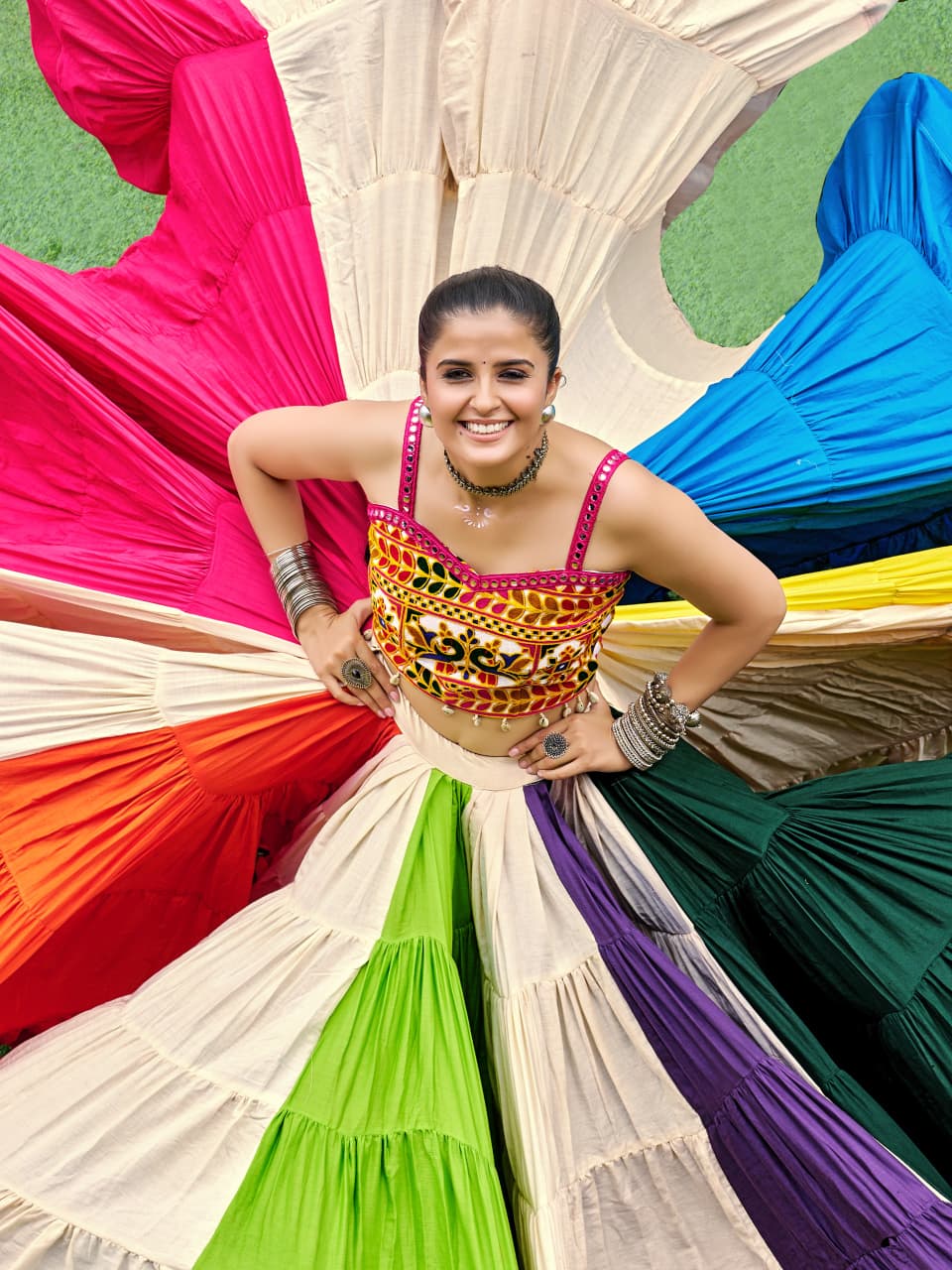 Cotton Lehenga Choli Set for Garba Nights – Trendraani Navratri 2025