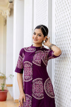 Fine Cotton Co-ord Set in Abstract Bandej Print – Casual Indian Wear
