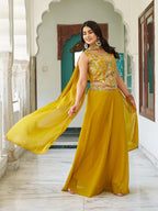 Designer Palazzo Set for Women with Embroidered Blouse – Trendraani