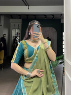 6 Meter Flair Lehenga with Embroidered Rayon Blouse – Trendraani