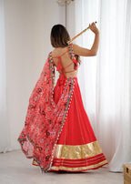 Designer Navratri Lehenga Choli with 4 Meter Flair