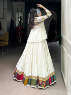 8 Meter Flair Navratri Lehenga with Patchwork and Lace – Stitched Set