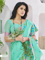 Linen Silk Saree for Women by RajPath – Lightweight & Breathable Ethnic Saree