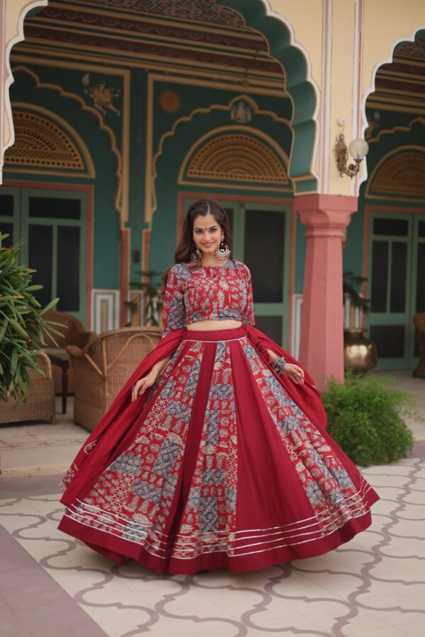 Printed Rayon Lehenga Choli Set - Navratri Lehenga Collection